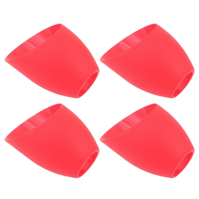 Shisuyan Plastic Lampshade Replacement For Table Lamp Red 4Pcs 5.4x4.3in