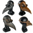 thumbnail image 2 of Plague Doctor Halloween Costume Bird Long Nose Beak PU Leather Steampunk, 2 of 9