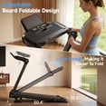 thumbnail image 3 of Foldable Walking Pad with Incline 15%, Walking Pad with Handle Fits Laptop, 300 lbs Capacity, 7.5mph Treadmil, 3 of 7