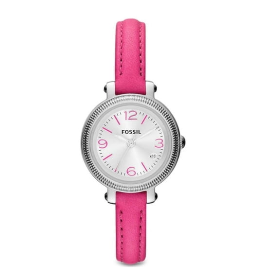Fossil Heather Mini Women's Pink Leather Quartz Watch ES3302