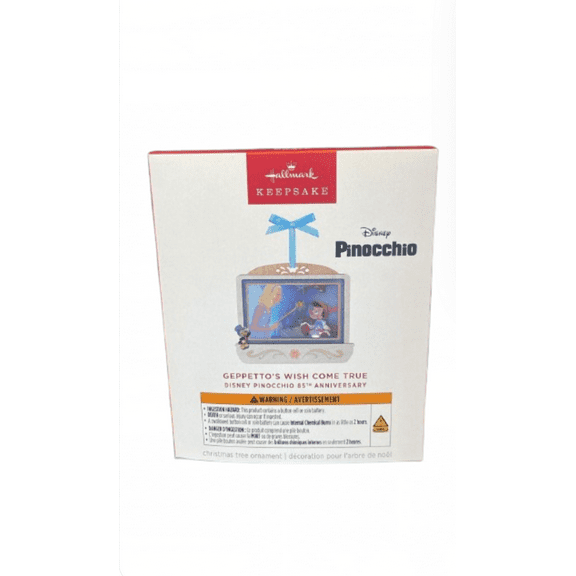 Hallmark Keepsake 2025 85th Geppetto’s Wish Come True Ornament With Light New