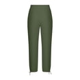 thumbnail image 4 of CHUMUD Cotton Pants for Men Baggy Relaxed Fit Elastic Waist Trousers with Pockets Summer Casual Business Office Work, 4 of 6