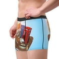 thumbnail image 3 of Kdxio Men's Boxer Briefs with Trip to London Print - Comfortable and Breathable Underwear for Everyday Wear, 3 of 7