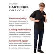 thumbnail image 2 of Chaqueta de Chef Hartford para Hombre Chef Works Negra Mediana, 2 of 4