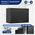thumbnail image 5 of AUHUP Steel Wall Cabinet, Versatile Adjustable Metal Wall Mounted Storage Cabinet Organizer for Garage, Office, Kitchen, Black, 31.5"W x 22"H x 16"D, 5 of 8