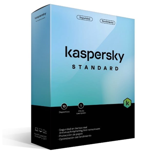 Antivirus Kaspersky Standard, 10 Dispositivos, 1 Año. Kaspersky TMKS-404