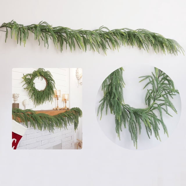 WIFKLSIIPG Couronne de Noël Festive & Design de Baies Rouges Prêt à Accrocher Décoration Intérieure/extérieure Apporte du Joyeux Noël à Votre Maison