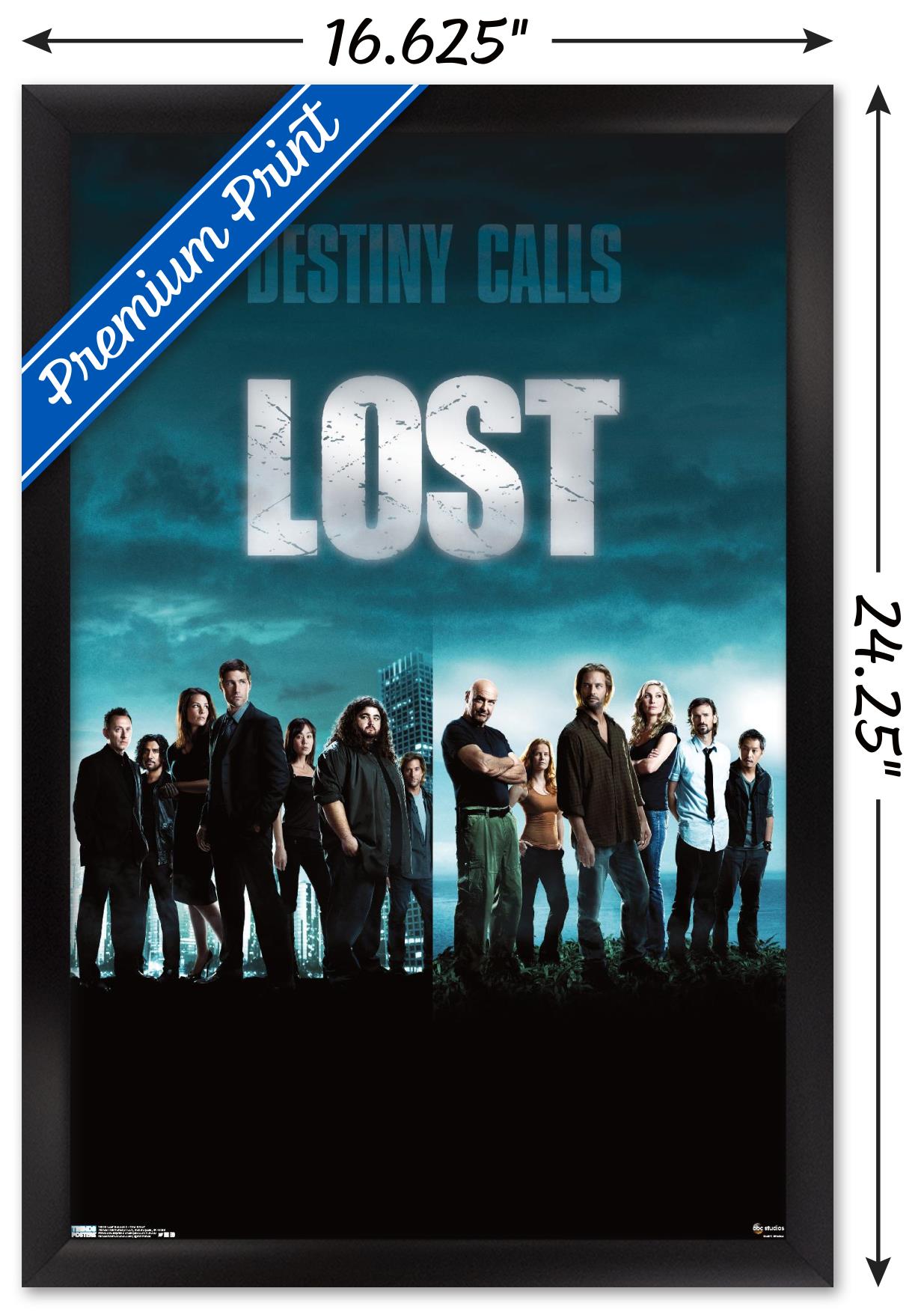 Lost Season 5 - One Sheet Wall Poster, 14.725" x 22.375", Framed