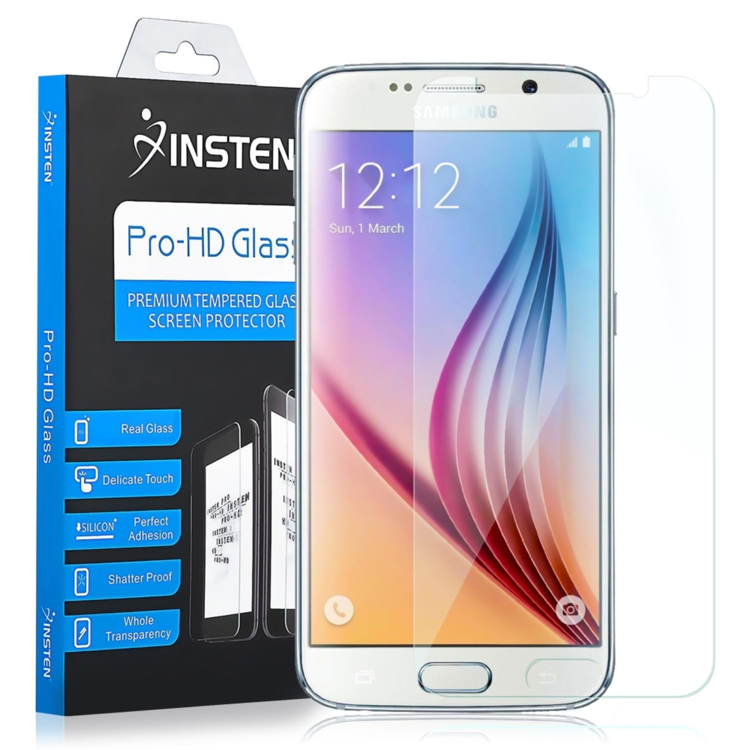 Insten Tempered Glass Screen Protector Lcd Guard Shield For Insten Tempered Glass Screen Protector Lcd Guard Shield For Samsung Galaxy S6 G920 Com