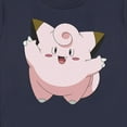 thumbnail image 2 of Women's Pokemon Clefairy Large Portrait  Graphic Tee Navy Blue Medium, 2 of 4