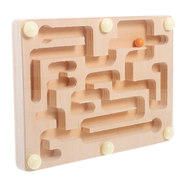 Divertido rompecabezas de tablero de laberinto para niños, juguete de entrenamiento de equilibrio, juguete educativo para niños.