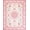 Pink Cream Green, Pattern 1, variant on Design&I 8'x10' Washable Area Rug Pink Scrolling Vintage Botanical Border Decorative Shack Large for King Size Bedroom, Under Bed, Sleek Flatweave Pet Friendly