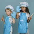 thumbnail image 4 of Kids Cooking Baking Set - 11Pcs Toddler Chef Costume with Apron Hat Mitt, Utensils & Cookie Cutters for Pretend Play & Baking, 4 of 9