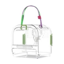 Serenable Small Animal Carrier Cage Breathable Transport Crate for Gerbils Mice Ferret green