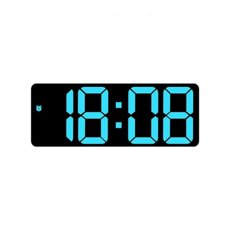 Modern Desk Clock Large LED Display Digital Alarm Clock Adjust Brightnesss Perfect for Bedroom, for
