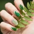 thumbnail image 5 of 3pcs Flower Leaf Nail Stamping Plates Plants Nail Art Stencils Rose Daisy Manicure Art Templates Flower Bushes Nails Stamper Plate Butterfly Image Design Plate for Women Manicures Salon, 5 of 7