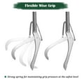 thumbnail image 6 of IC ICLOVER [2 in 1] 47 inch Foldable Snake Tongs + 39 inch Collapsible Snake Hook, Wide Jaw Reptile Snake Catcher Stick Handling Tool - Stainless Steel, 6 of 13