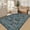 Blue, variant on GlowSol 2'x6' Floral Washable Runner Rug Soft Bedside Runner Rugs for Bedroom Non-Slip Low Pile Rug for Kitchen Hallway, Blue