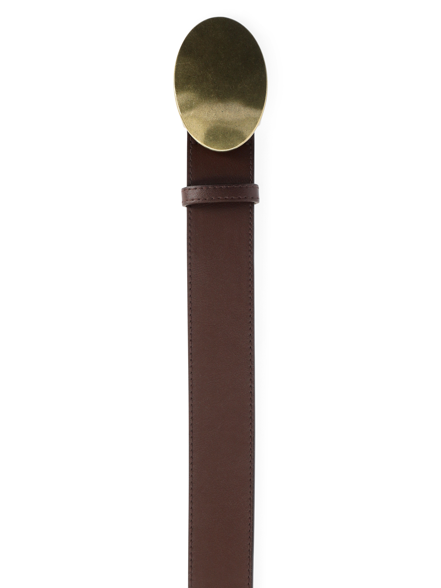 No Boundaries Hammered Buckle Faux Leather Belt photo 3