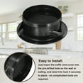 thumbnail image 6 of Uxcell Round Air Vent Cover Soffit Vents ABS Ceiling Vent Covers Air Vent Louver for Living Room Greenhouse 8 Inch, 6 of 7
