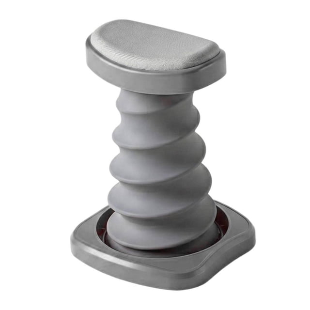 Dispositivo ergonómico de asistencia para entrenamiento de flexiones, ejercitando el pecho y la cintura. Gris