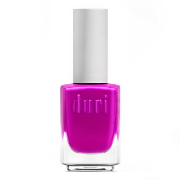 Duri Nail Polish, 791 Berry Margarita, Neon Purple Semi Matte Vegan Fingernail Lacquer, No UV Light Needed, 0.45 fl oz