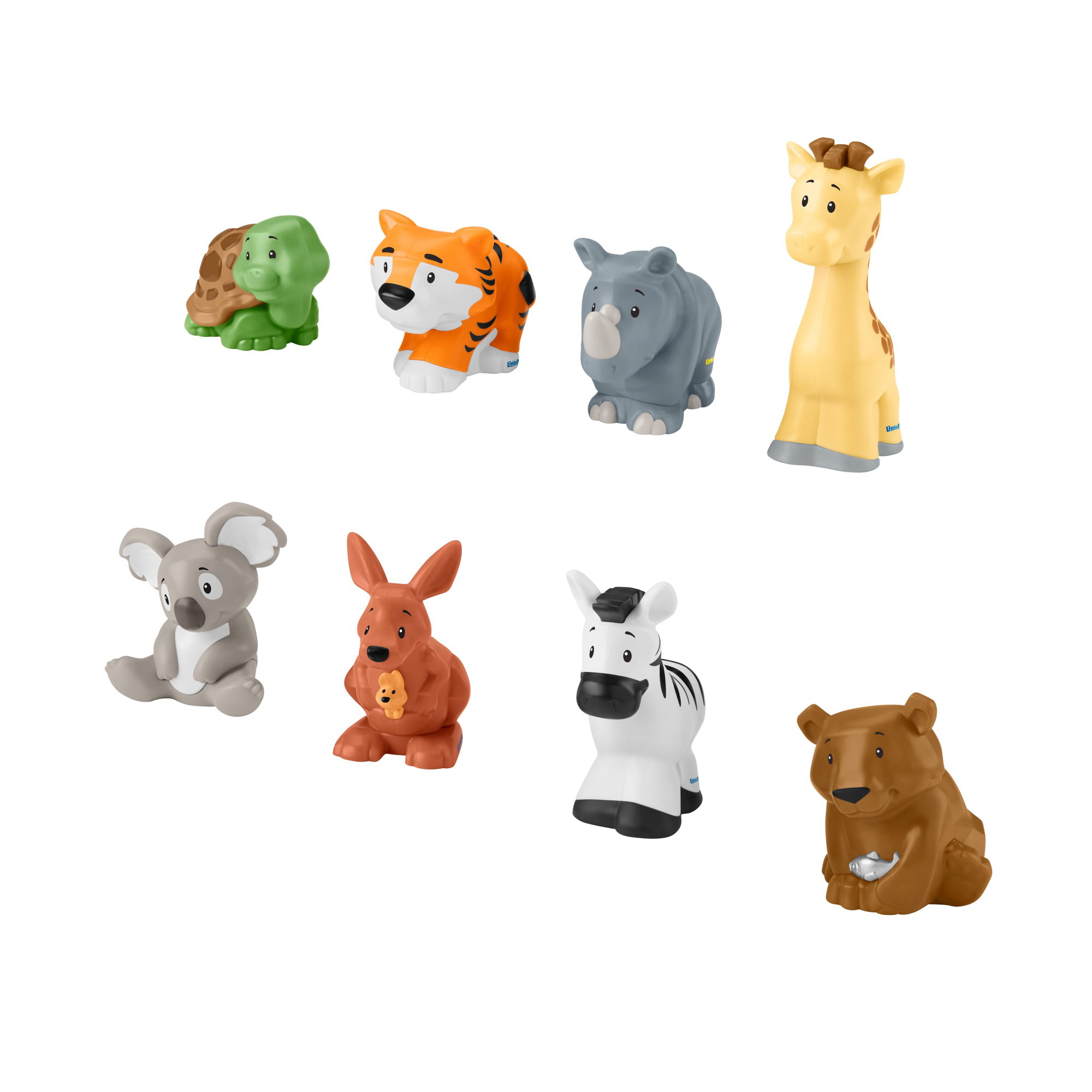 Fisher-Price Little People Safari Animal Friends Figure Set, 8 Toys -  