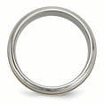 thumbnail image 2 of Titanium Grooved 14k Yellow Inlay 8mm Brushed and Antiqued Band Size 9, 2 of 6