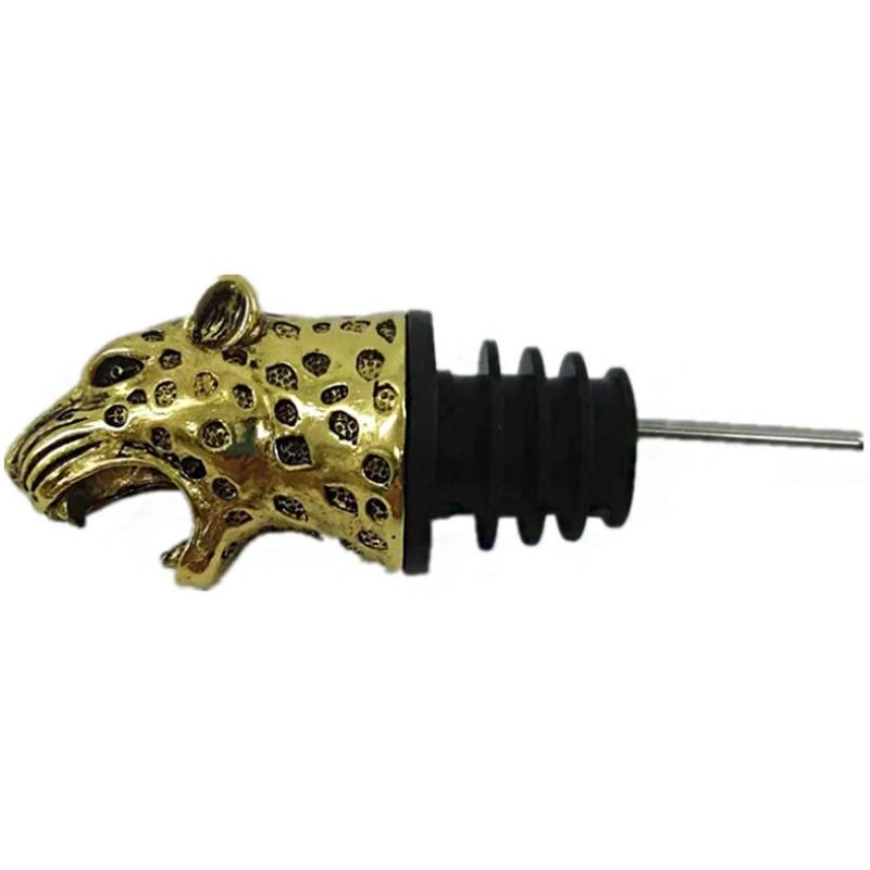 Stainless Steel Animal Wine Aerator Liquor Pourer Perfect Design Gold