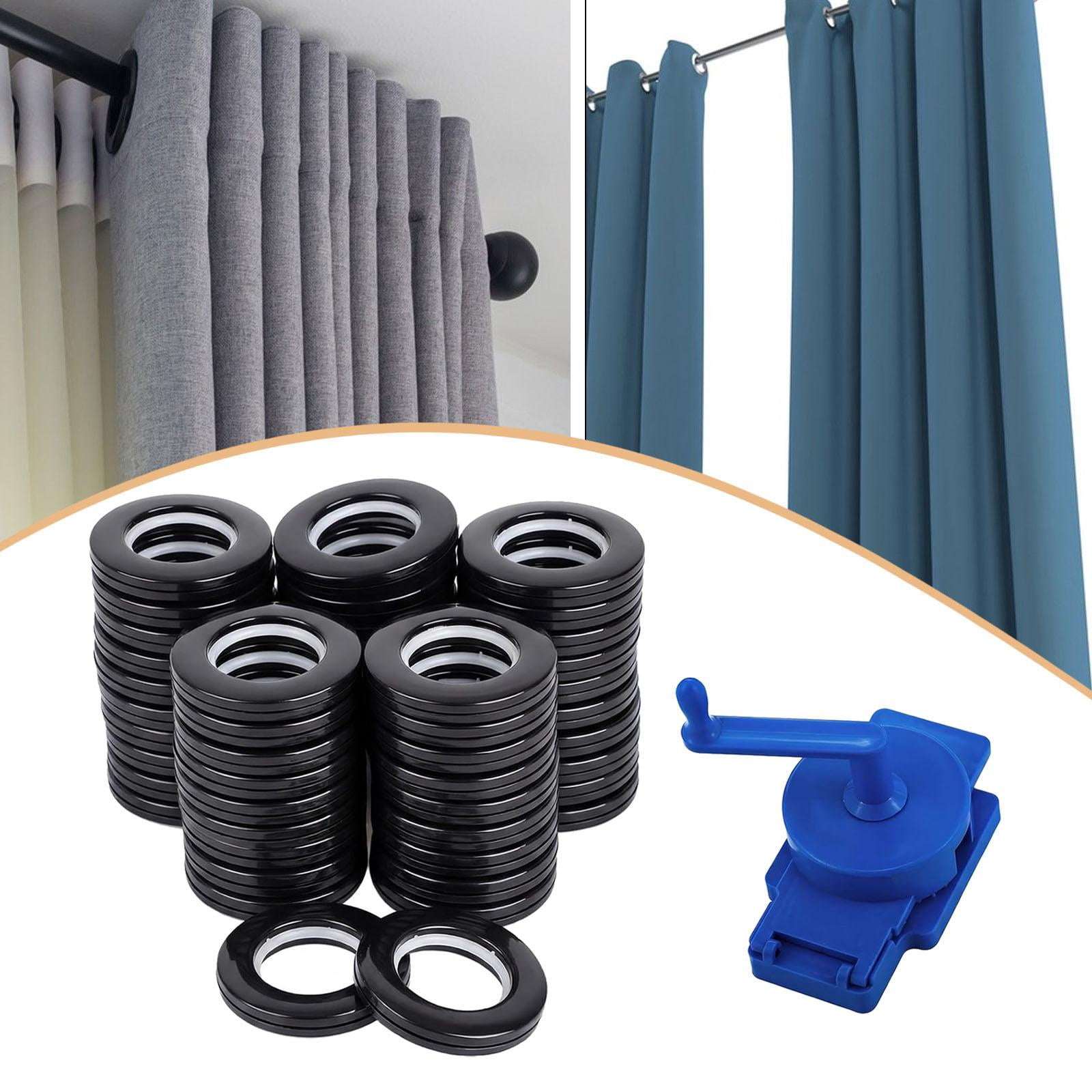Axioma Polypropylene Rotary Curtain Grommet with Roman , Manual, , 50-pack Grommets for black