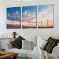 thumbnail image 2 of Nawypu  Canvas Wall Art Prints Palm Springs California Renewable Energy Wind Farm Stretched &amp; Framed Painting Poster Artwork Home Decor for Living Room Ready to Hang 12''x16''X3 Panels, 2 of 4