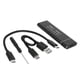 thumbnail image 2 of Caja M.2 NVME PCIe a USB3.1 GEN2 M Key SSD (USB C-USB A+USB C-USB C), 2 of 9