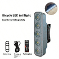 thumbnail image 3 of Tail Light Feu Arrière de Bicyclette Rouge Blanc à Modes Multiples Variables Haute Visibilité Feu Arrière de Vélo Réglable Rechargeable par USB (1 Pce) Rkxzt, 3 of 8