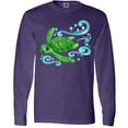 thumbnail image 3 of Inktastic Sea Turtle Swimming Long Sleeve T-Shirt, 3 of 5