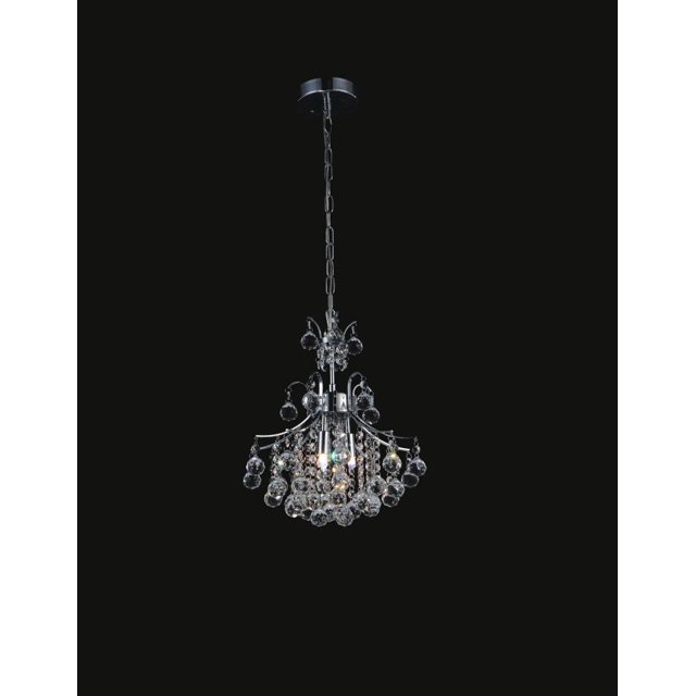 CWI Lighting 8012P12C Mini Lustre à 3 Lumières avec Fini Chrome