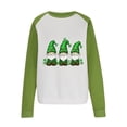 thumbnail image 5 of YABCSAZ Long Sleeve St Patrick's Day Shirts Women's Lucky Irish Sweatshirts Long Sleeve Sequin Shamrock Clover Printed Irish Pullover Casual Loose Oversize Charms Shirts Blouse Paddy's Day Tops, 5 of 7
