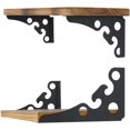 thumbnail image 1 of 4 Supports d'Étagère Flottants Multifonctionnels (6 Pouces) Noir, 1 of 5