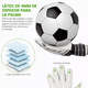 thumbnail image 2 of "Guantes Profesionales Con Varillas Para Portero De Fútbol Talla 7 blancos ", 2 of 5