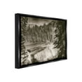 thumbnail image 4 of Stupell Industries Woodland Waterfall Photography Landscape Photography Black Floater Framed Canvas Art Print Wall Art, 31 x 25, 4 of 10