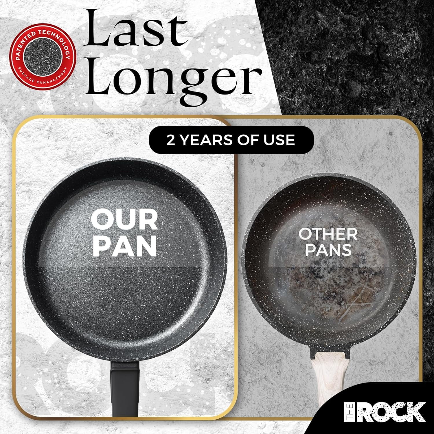 SOHO 12.5-Inch Nonstick Frying Pan – Compact for Urban Kitchens, Nothing Sticks, Never Warps, Lasts Longer, Oven & Dishwasher Safe, Black