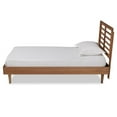 thumbnail image 2 of Bowery Hill Brown Finished Wood Twin Size Platform Bed, 2 of 9