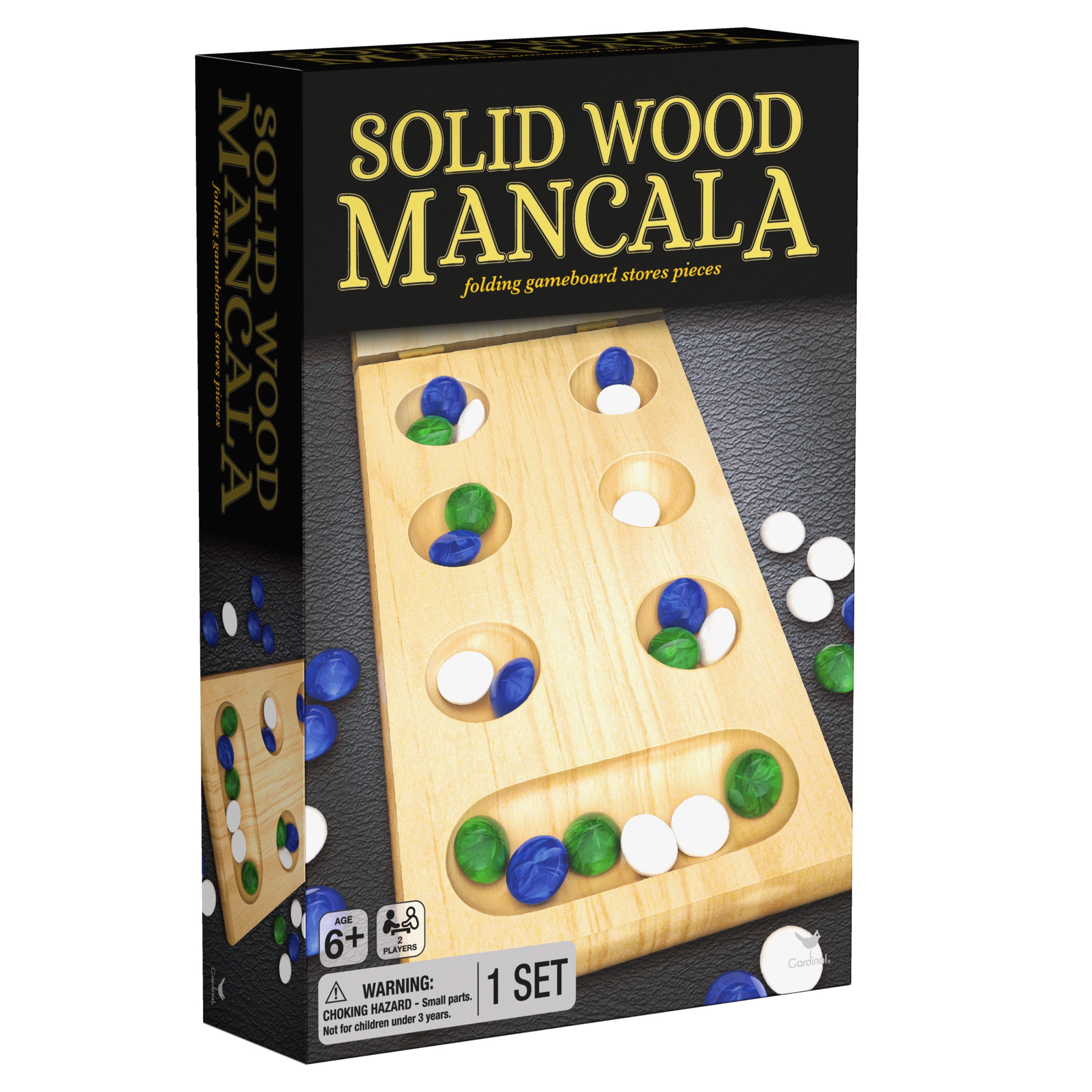 Solid Wood Folding Mancala Strategy Game