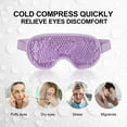 thumbnail image 4 of Cold Eye Mask Puffy Gel Eye Mask, Dark Circles, Reusable Eye Ice Pack for Hot Cold Therapy (Purple), 4 of 5
