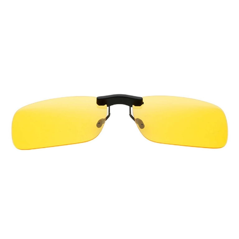 Gafas de visión nocturna con clip, amarillo, talla única