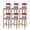 Red, variant on Burnt Orange Gray Ombre Bar Stool Covers Set of 4, Modern Gradient Abstract Art Stretch Washable Bar Chair Covers with Backs, Removable Pub Counter Height Chair Cover for Kitchen Dining Room Cafe