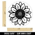 thumbnail image 2 of Cute Sunflower Doodle Self-Inking Rubber Stamp Ink Stamper - Orange Ink - Mini 1/2 Inch, 2 of 7