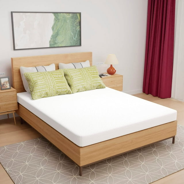 FDW Queen 5 Inch Medium-Firm Memory Foam Mattress, CertiPUR-US Certified, Bamboo Charcoal Infused, Cooling