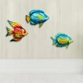 thumbnail image 2 of J-Fly Coastal Ocean Sea Metal Fish Wall Art, 3 Count, 2 of 5