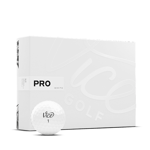 VICE PRO SOFT 3-Piece Golf Balls, White, 12 Count