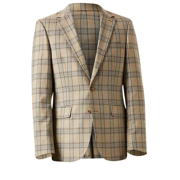 Burton Mens Highlight Checked Slim Suit Jacket